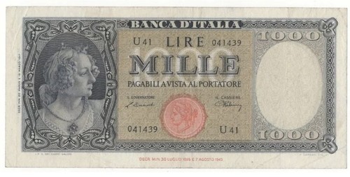 1000 lire italia - lire,