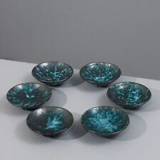 6 coppe in ceramica all'ossido