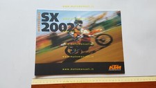 KTM produzione modelli SX cross 2002 2 tempi-4 tempi depliant italiano originale