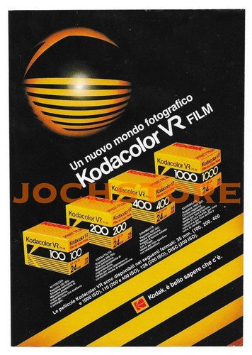 Pubblicità kodak rullini - kodak,