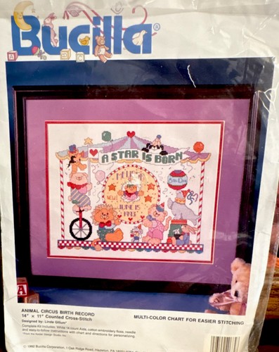 Bucilla animal circus kit - bucilla,