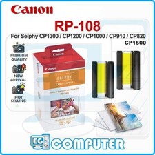CANON RP-108 108 FOGLI 100X148MM KIT INCHIOSTRO + CARTA FOTOGRAFICA ORIGINALE
