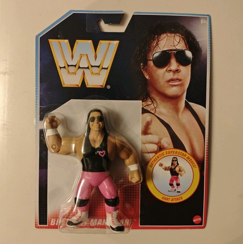 Mattel wwe retro bret the - mattel,