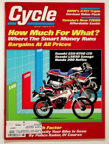 Cycle magazine august 1986 - cycle,