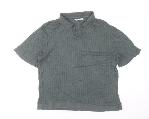 Polo zara uomo verde misto - zara,