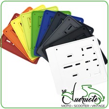 PORTATARGA MOTO UNIVERSALE PLASTICA COLORATA PER SCOOTER MAXI CROSS ENDURO