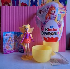 Winx Club Stella Figure Enchantix Kinder Maxi Pasqua Gran Sorpresa