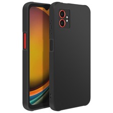 Avizar Coque pour Galaxy Xcover 7 Pro Silicone Souple Mat Noir