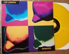 U2 LEMON (Remixes) Vinile 12 Giallo Trasparente - 1St. Us 1993 - Vinyl 12 Yellow