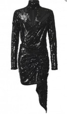 Mini abito PINKO nero Luke con