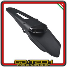 PORTATARGA MOTO ENDURO FANALE STOP POSTERIORE LED MOTARD CROSS Nero UNIVERSALE