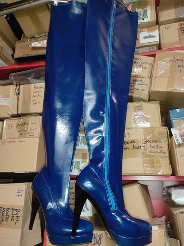 Stivali overknee lattice - in,