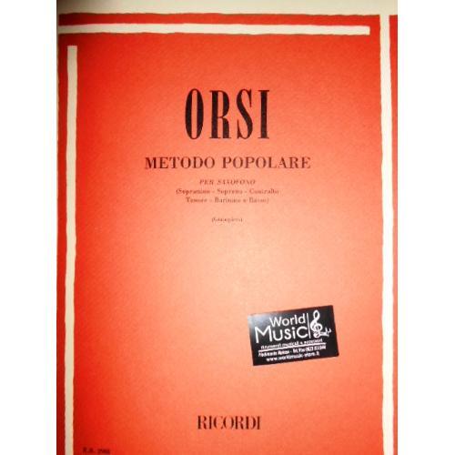 Orsi metodo popolare per sax - popolare,