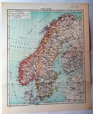 15194 MAPPA  SVEZIA E NORVEGIA