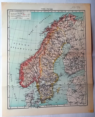 15194 mappa svezia norvegia - mappa,