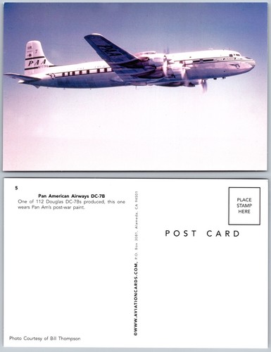 Cartolina pan american - pan, airways