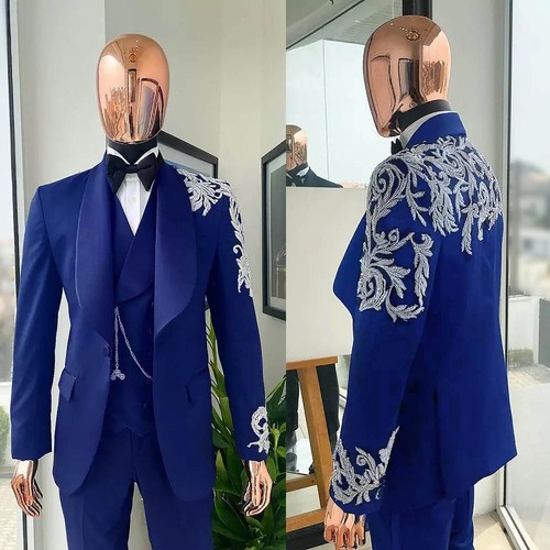 Abiti uomo applicazioni pizzo