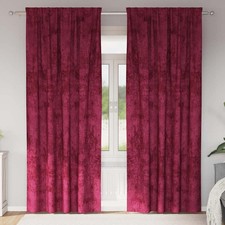 Tende in Velluto 2 pcs Rosso