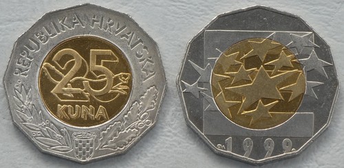 Croazia kuna moneta - croazia/croazia, 25