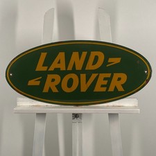 Insegna smaltata Land Rover - 63x29 cm (24,8x11,4") - Bella grande...