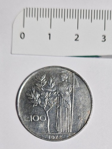 Moneta 100 lire minerva - lire, del