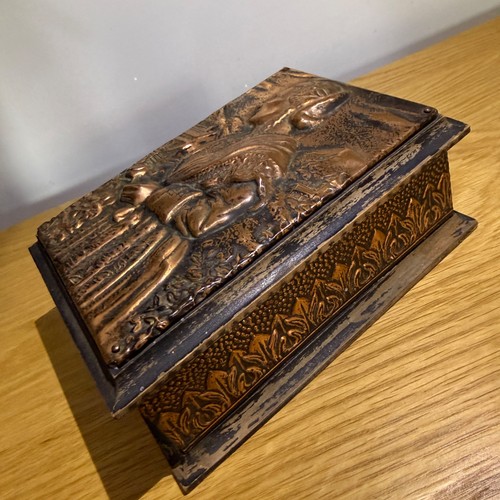 Antique 1900 embossed copper - antique, c.1900