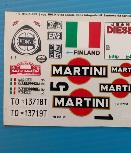 Decal lancia delta - 1/24,