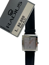 OROLOGIO RADIUS DONNA OROLOGIO VINTAGE QUARZO CASSA 26MM ACCIAIO PELLE