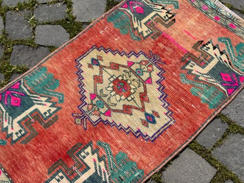 Tappeto vintage fatto mano - tappeto,