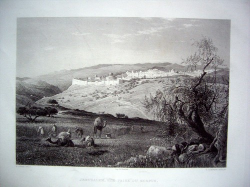 Jérusalem vue prise scopus - du,