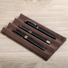 Vassoio portapenne in pelle di lusso 2/3 slot portapenne in velluto espositore organizer