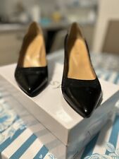 Decolte Nera Punta In Vernice Marca alesya Tacco Largo Altezza 7 Cm , Numero 37