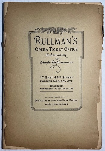 Antique rullman opera - antique, rullman’s