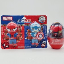 Lotto di 2 Lip Smacker Marvel