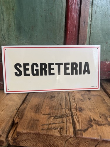 Targa segreteria vintage - segreteria,