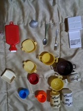 Lotto Accessori Cucina Misto   Barbie Anni 80  Vintage Buono Stato