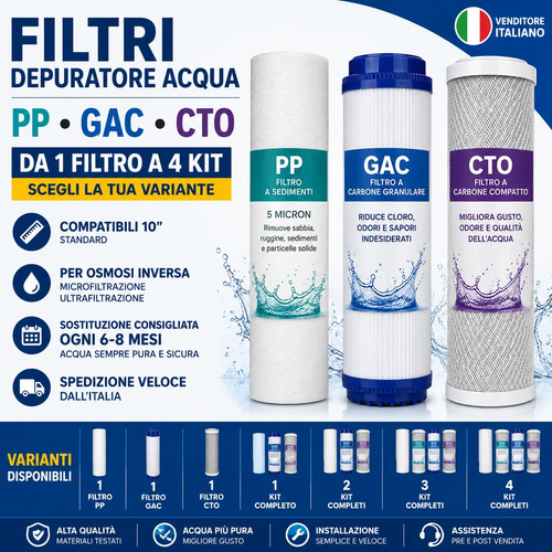 Filtri depuratore acqua gac - depuratore,
