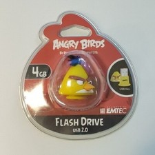 EMTEC ANGRY BIRDS CHIAVETTA MEMORIA USB 4GB 4 GB PORTACHIAVI FLASH DRIVE GIALLO 