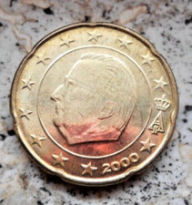 Moneta 20 centesimi di Euro Belgio 2000, SPL