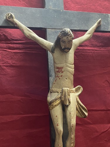 Antico crocefisso parete in - crocefisso,