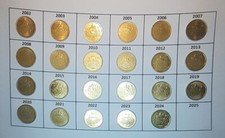 Serie completa 2002-2024 Italia Marco Aurelio 50 centesimi