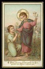 santino cromo-holy card^ bouasse lebel n.100 GESU' BAMBINO