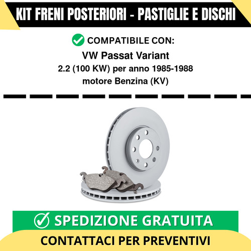 Kit freni posteriori passat - posteriori, vw
