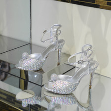 Sandali strass bocca di pesce