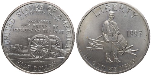 Usa america dollaro mezzo - 1/2,