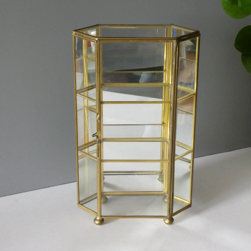 Armadio porta specchio - , ottone