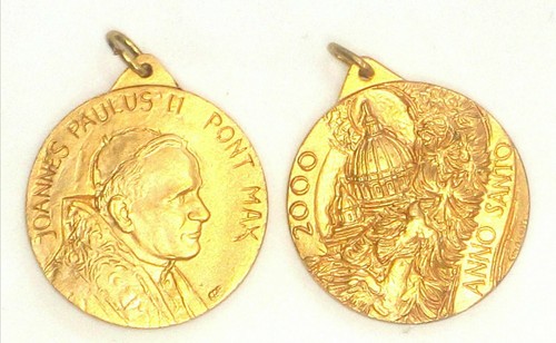 Medaglione ricordo papa - medaglione,
