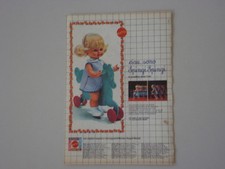 advertising Pubblicità 1970 SPINGI SPINGI MATTEL