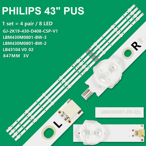 Kit barre strip led tv - 4,