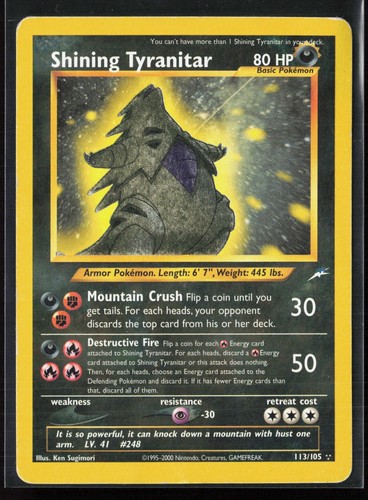 Carta pokémon shining - carta,